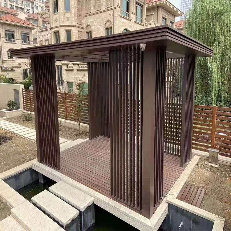 绍兴木纹铝合金亭子